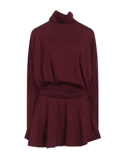 Pinko Woman Mini Dress Burgundy Size Xs Viscose, Elastane In Red