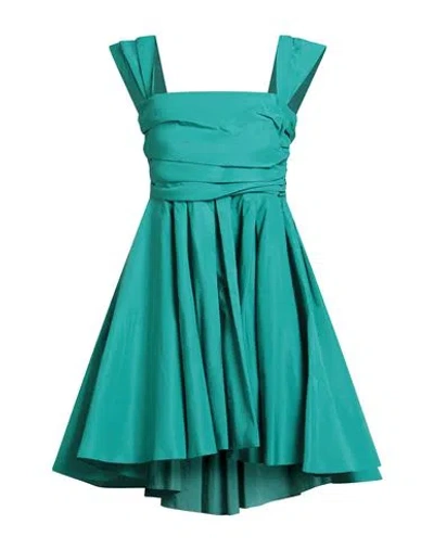 Pinko Woman Mini Dress Emerald Green Size 10 Polyester