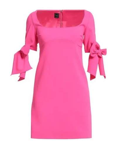 Pinko Woman Mini Dress Fuchsia Size 0 Polyester, Elastane