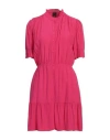 Pinko Woman Mini Dress Fuchsia Size 10 Viscose In Pink