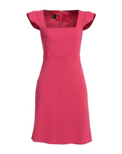 Pinko Woman Mini Dress Fuchsia Size 10 Polyester, Elastane