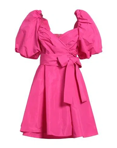 Pinko Woman Mini Dress Fuchsia Size 6 Polyester