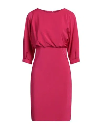 Pinko Woman Mini Dress Fuchsia Size 4 Viscose, Polyamide, Elastane