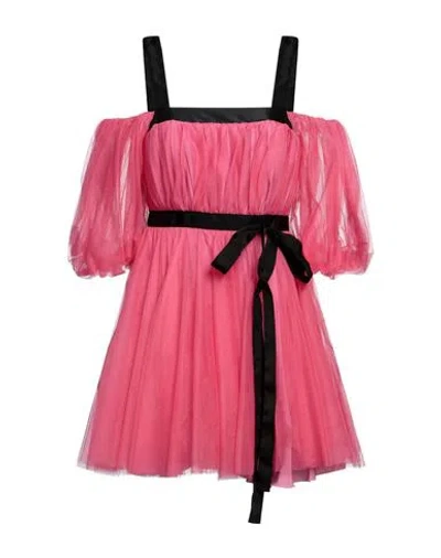 Pinko Woman Mini Dress Fuchsia Size 8 Polyamide, Polyester, Viscose