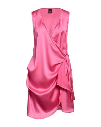 Pinko Woman Mini Dress Fuchsia Size 8 Polyester, Elastane