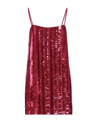 Pinko Woman Mini Dress Garnet Size 6 Polyester In Red