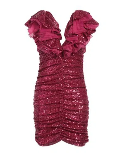 Pinko Woman Mini Dress Garnet Size S Polyester, Elastane In Red