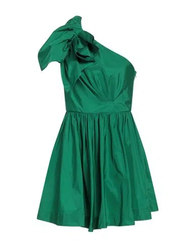 Pinko Woman Mini Dress Green Size 2 Polyester In Green