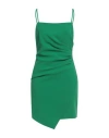 Pinko Woman Mini Dress Green Size 4 Polyester, Elastane