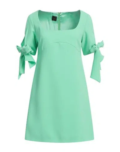 Pinko Woman Mini Dress Green Size 4 Polyester, Elastane