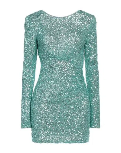 Pinko Woman Mini Dress Green Size S Polyamide, Pvc - Polyvinyl Chloride