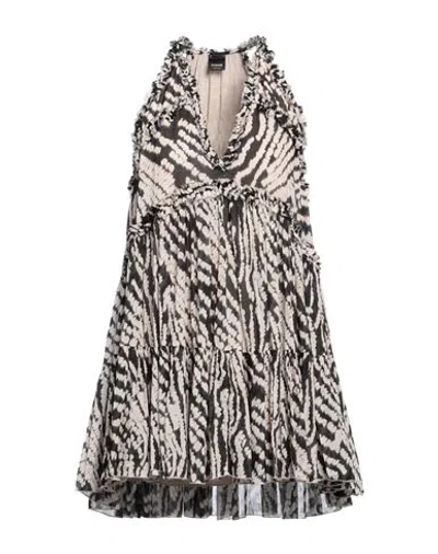 Pinko Woman Mini Dress Ivory Size 6 Cotton In White