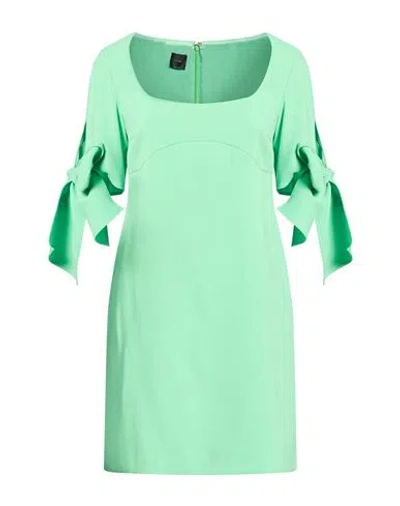 Pinko Woman Mini Dress Light Green Size 4 Polyester, Elastane