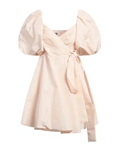 Pinko Woman Mini Dress Light Pink Size 4 Polyester