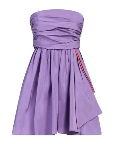 PINKO PINKO WOMAN MINI DRESS MAUVE SIZE 6 POLYESTER
