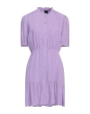 Pinko Woman Mini Dress Lilac Size 6 Viscose In Purple