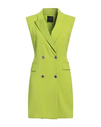 Pinko Woman Mini Dress Lime Green Size 4 Polyester, Elastane