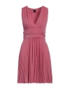 Pinko Woman Mini Dress Magenta Size M Viscose, Metallic Fiber, Polyamide, Elastane