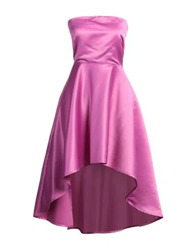 Pinko Woman Short Dress Mauve Size 2 Polyester In Purple