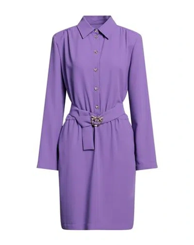 Pinko Woman Mini Dress Light Purple Size 8 Polyester
