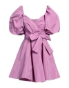 Pinko Woman Mini Dress Mauve Size 4 Polyester In Purple