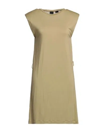 Pinko Woman Short Dress Military Green Size S Viscose