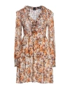 Pinko Woman Short Dress Orange Size L Viscose In Orange