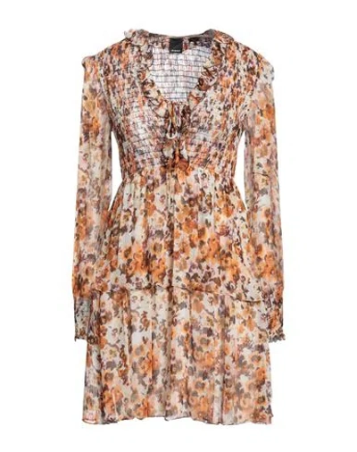 Pinko Woman Short Dress Orange Size L Viscose