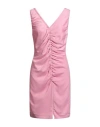 Pinko Woman Mini Dress Pink Size 4 Polyester