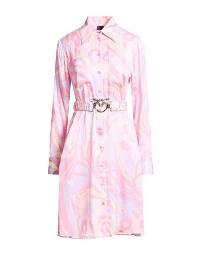 Pinko Woman Mini Dress Pink Size 4 Viscose
