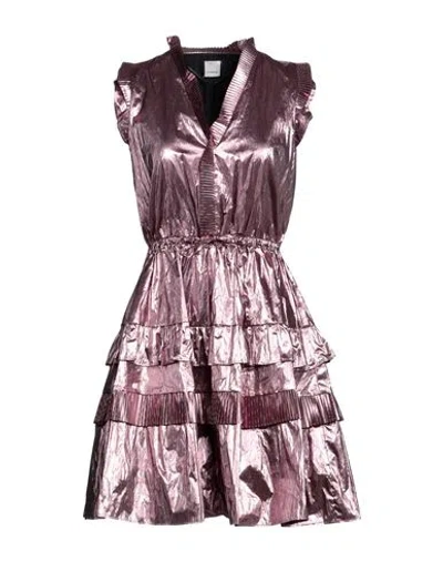 Pinko Woman Short Dress Pink Size 4 Polyester