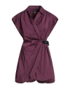 Pinko Woman Mini Dress Purple Size 8 Cotton, Elastane In Purple