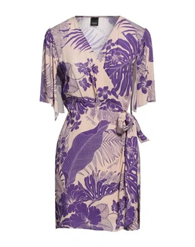 Pinko Woman Mini Dress Purple Size 8 Viscose