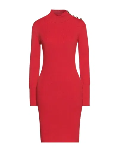 Pinko Short Dresses In Red
