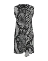 Pinko Snake-effect Jacquard Shift Dress In White