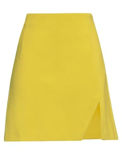 Pinko Woman Mini Skirt Lime Green Size 4 Viscose, Polyamide, Elastane