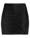 Pinko Woman Mini Skirt Black Size M Acetate, Elastane In Black