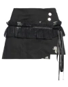 Pinko Woman Mini Skirt Black Size M Cotton, Polyester, Elastane In Black