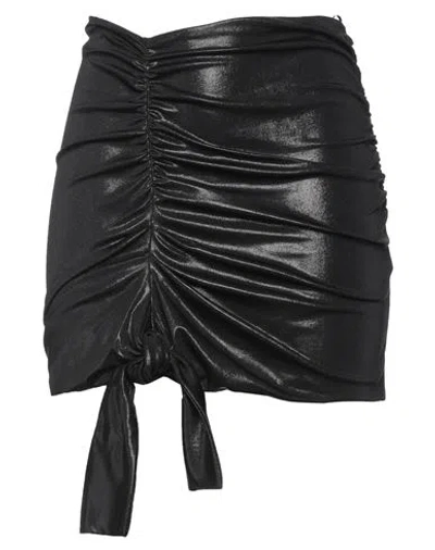 Pinko Woman Mini Skirt Black Size M Polyester, Elastane