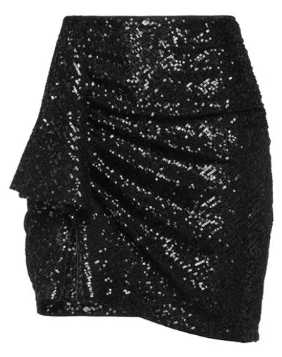Pinko Woman Mini Skirt Black Size Xs Polyester, Elastane