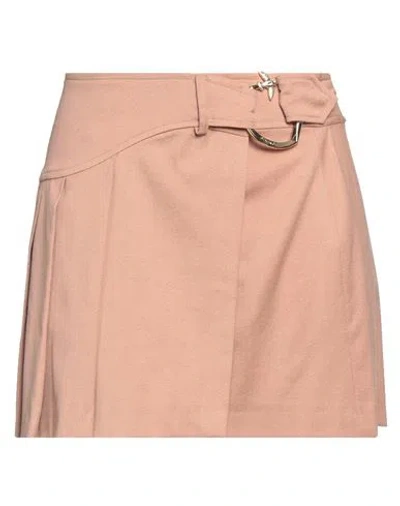 Pinko Woman Mini Skirt Blush Size 4 Wool, Polyester, Viscose, Elastane
