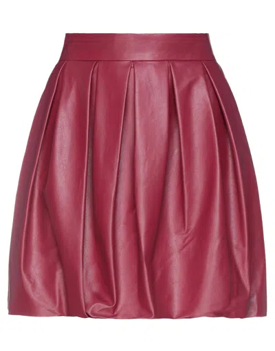 Pinko Midi Skirts In Maroon