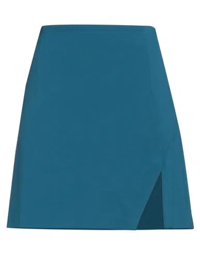Pinko Woman Mini Skirt Deep Teal Size 4 Viscose, Polyamide, Elastane In Green