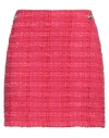 Pinko Woman Mini Skirt Garnet Size 2 Cotton, Synthetic Fibers, Wool In Red