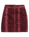 Shop Pinko Woman Mini Skirt Garnet Size 4 Cotton In Red