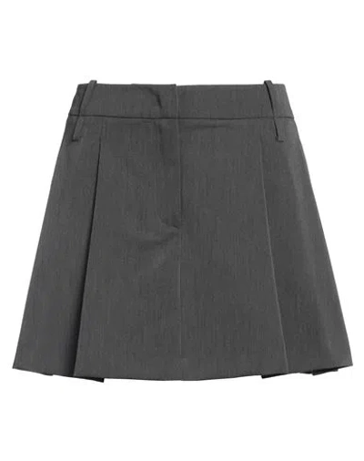 Pinko Woman Mini Skirt Grey Size 6 Polyester, Viscose, Elastane