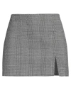 Pinko Black Wool Skirt In Grey