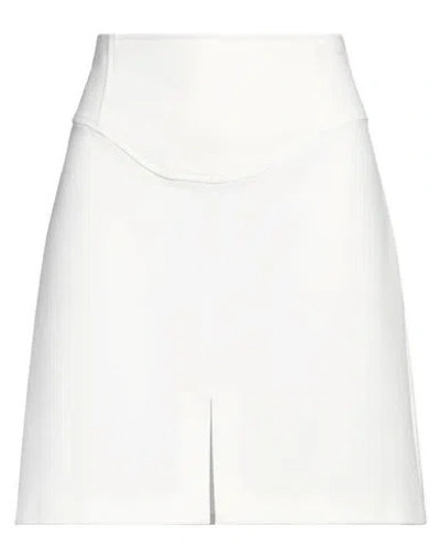 Pinko Woman Mini Skirt Ivory Size 10 Viscose, Polyamide, Elastane In White