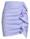 Pinko Woman Mini Skirt Lilac Size 10 Polyester