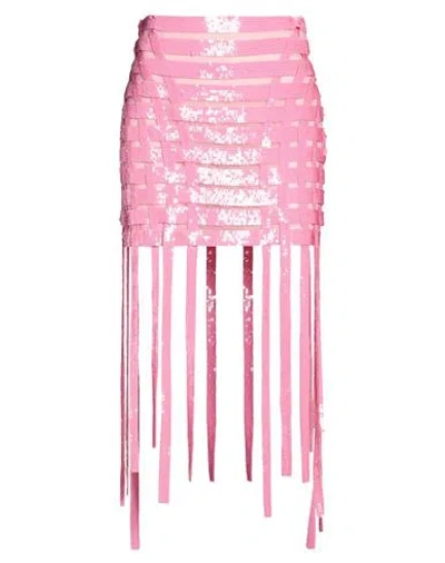 Pinko Woman Mini Skirt Pink Size Xs Polyamide, Polyester